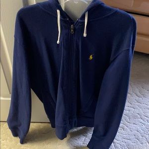 Blue Polo zip up jacket